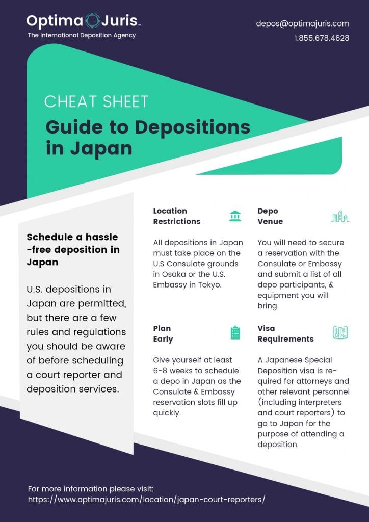 depositions in japan - japan court reporter services
